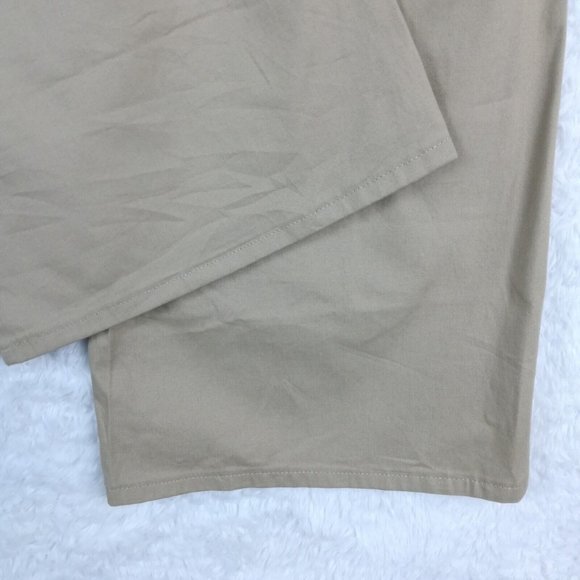 Dickies Womens Pants Slim Boot Cut Twill Flex Khaki Workwear Plus 24 New - Picture 6 of 14